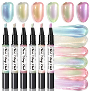 One Step Gel 3 en 1 con Destellos Perlados y Purpurina | ybj-b
