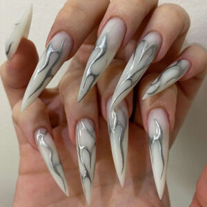 Uñas Nude TY-186 – Detalles a Cuadros