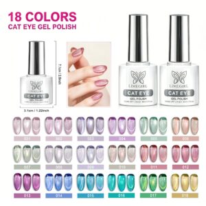 Esmaltes de Gel Ojo de Gato, Set de 18 Colores | g151