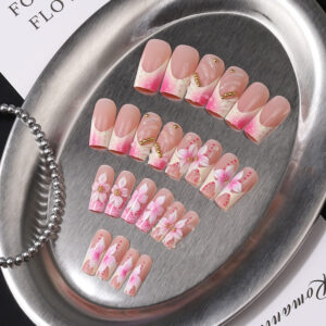 Uñas Flores 3D TY-938 – Coloridas con Strass