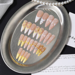 Uñas Francesas de Encaje TY-918 – Stiletto