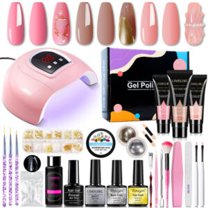 Set Profesional de Extensión con Lámpara, Poly Gel y Espejo | ZH409