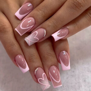 Uñas Francesas TY-242 – Almendra Larga