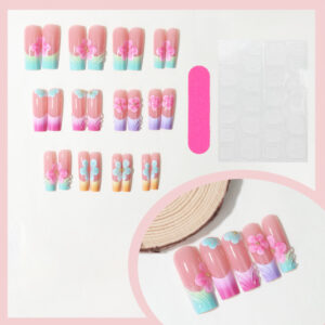 Uñas Flores 3D TY-809 – Pastel Macarrón