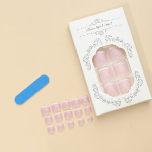 Uñas Postizas para Pies TY-202 – Francesas Rosas