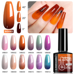 Juego de Esmaltes de Gel Neón Candy con Efecto Térmico, 12 Colores | WB