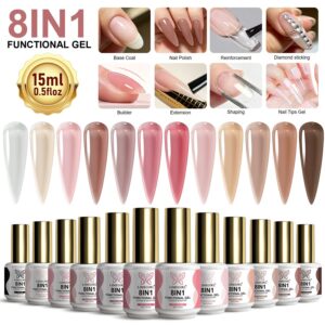 Gel multifunción 8 en 1, 12 tonos de 15 ml g141